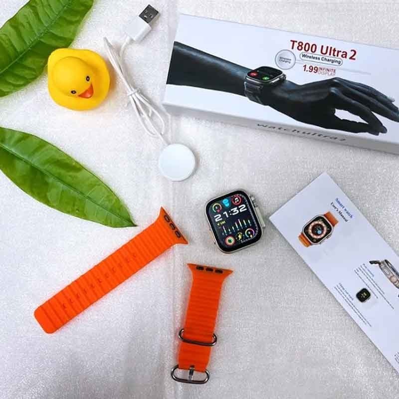 Smart Watch T800 Ultra Series 8 Ultra Smart Watch Sport Wireless Charger With Ocean Strap