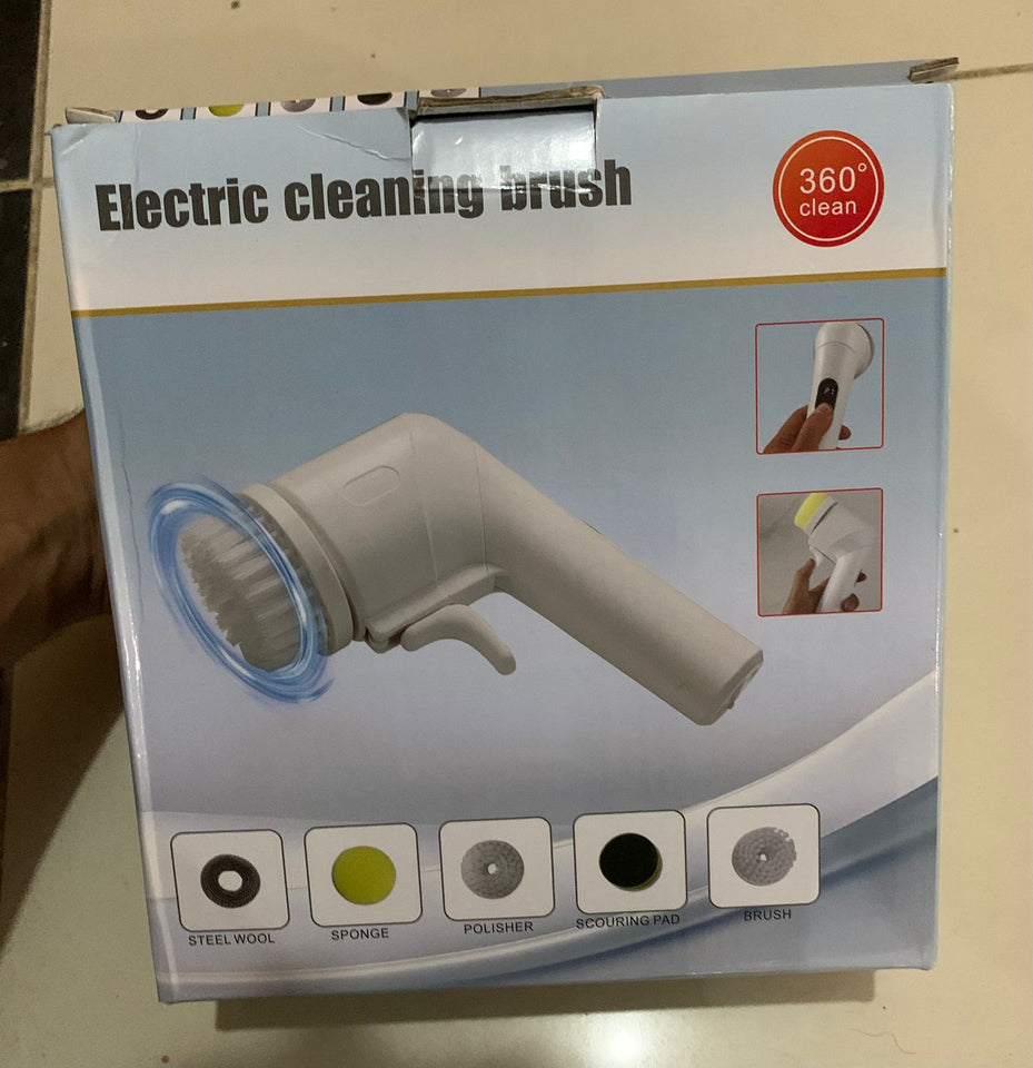 Electric Cleaning Brush With Multiple Attachments