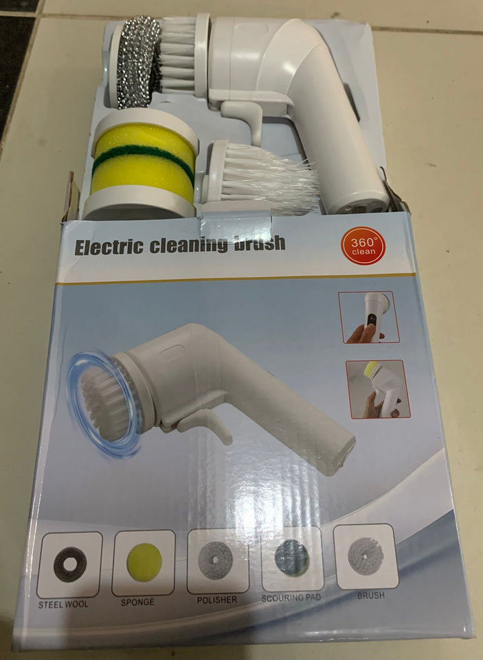 Electric Cleaning Brush With Multiple Attachments