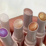 Multipurpose Jelly Highlighter Stick – Creamy Glitter Eyeshadow, Lip Balm & Face Highlighter | Shade 1