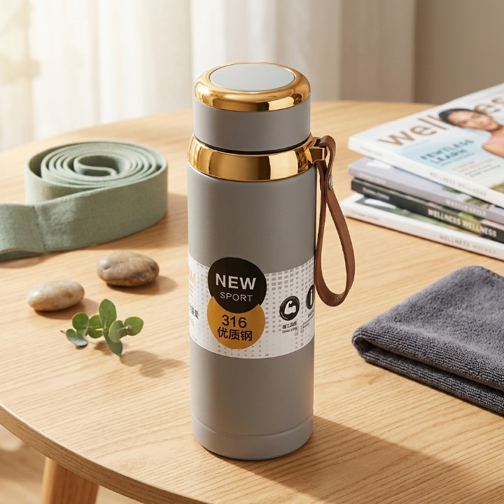 1000ml Matte Stainless Steel Bottle