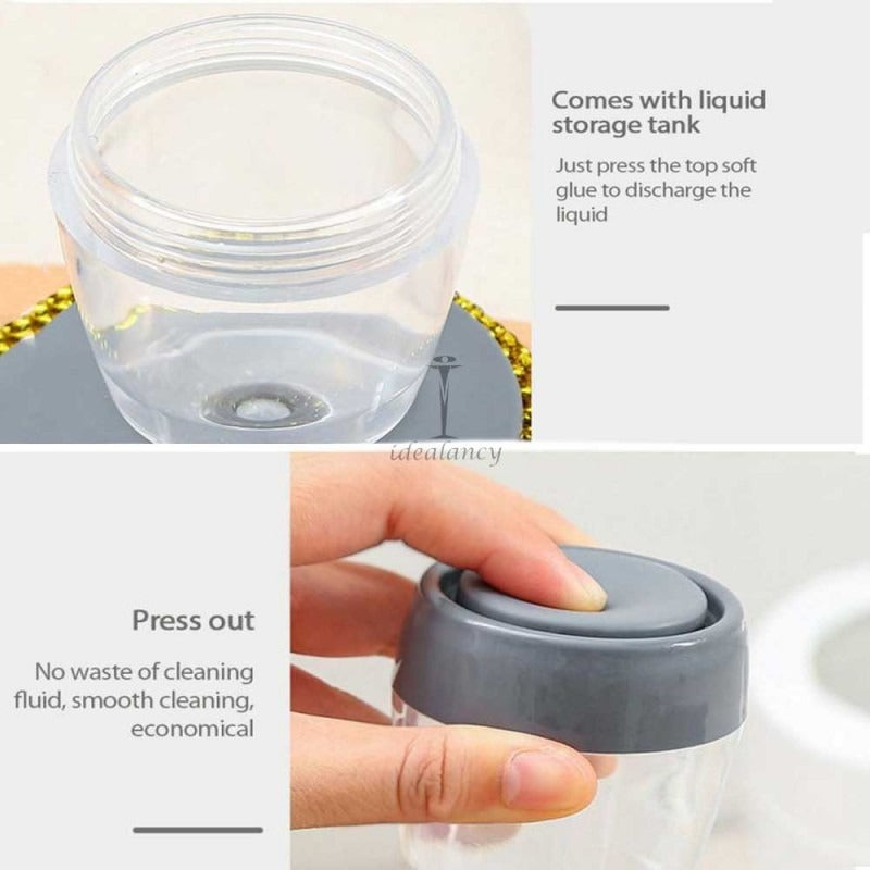 Kitchen Soap Dispensing Palm Brush