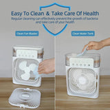 10-Inch Desktop Water Mist Fan – Portable Humidifier Air Cooler with