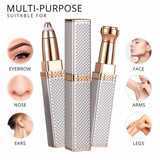 2-in-1 Flawless Facial Hair Remover & Eyebrow Trimmer | USB Rechargeable,