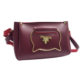 Maroon Elegant Cat Handle Handbag for Girls & Ladies