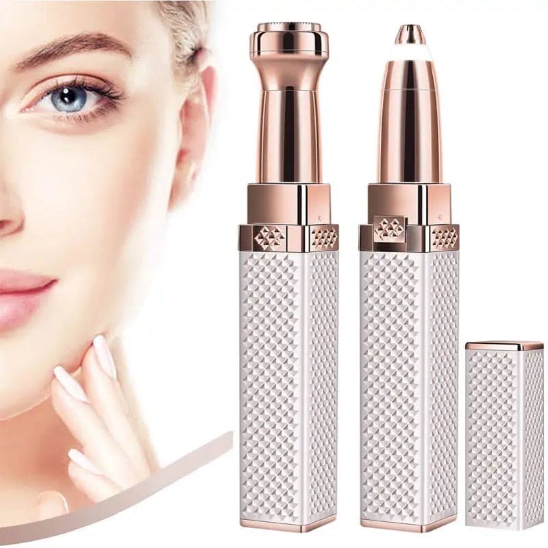 2-in-1 Flawless Facial Hair Remover & Eyebrow Trimmer | USB Rechargeable,