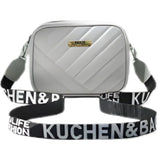 Gray Leather Handbag for Girls & Women