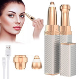 2-in-1 Flawless Facial Hair Remover & Eyebrow Trimmer | USB Rechargeable,
