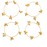 Brass Gold Kashmiri Ghunghroo Bangles Set of 4 Pcs